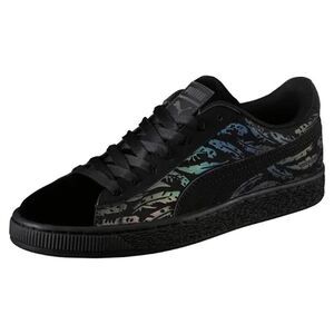 Puma Women's Basket Swan Suede Shoes Sneakers in Black Size 8.5